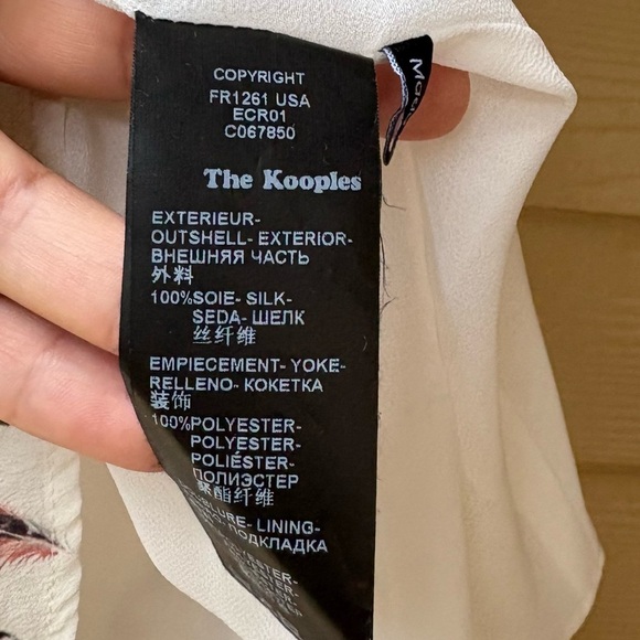 The Kooples Feather Print Silk Dress Size XS - Picture 9 of 10